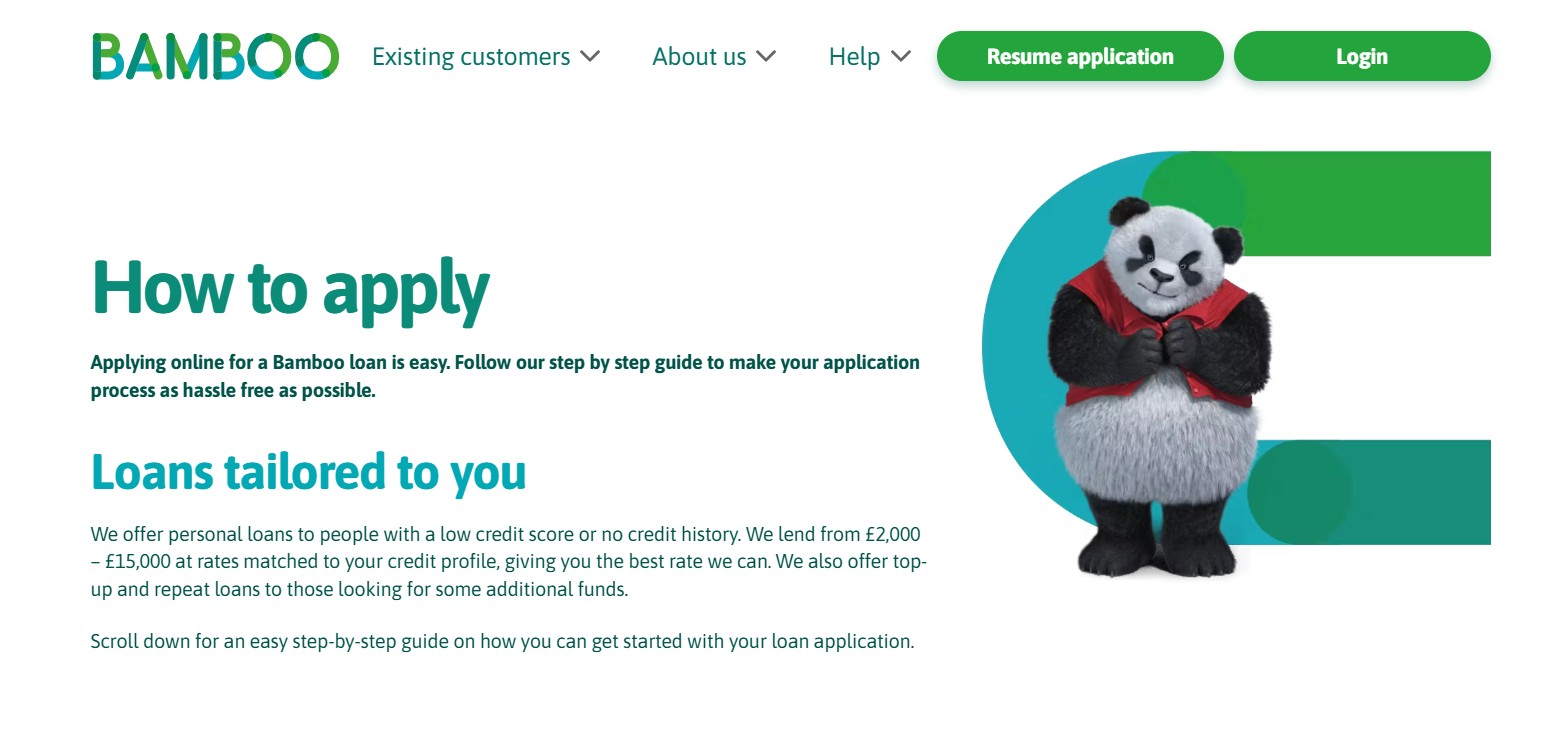 Application Process of Bamboo Loans