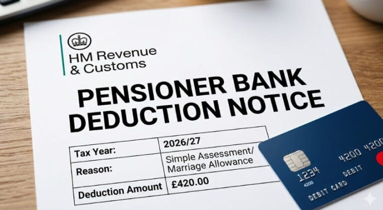 HMRC Pensioner Bank Deduction £420