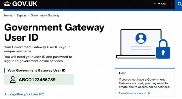 What is a Government Gateway User ID