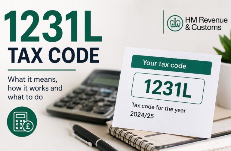 1231l tax code HMRC