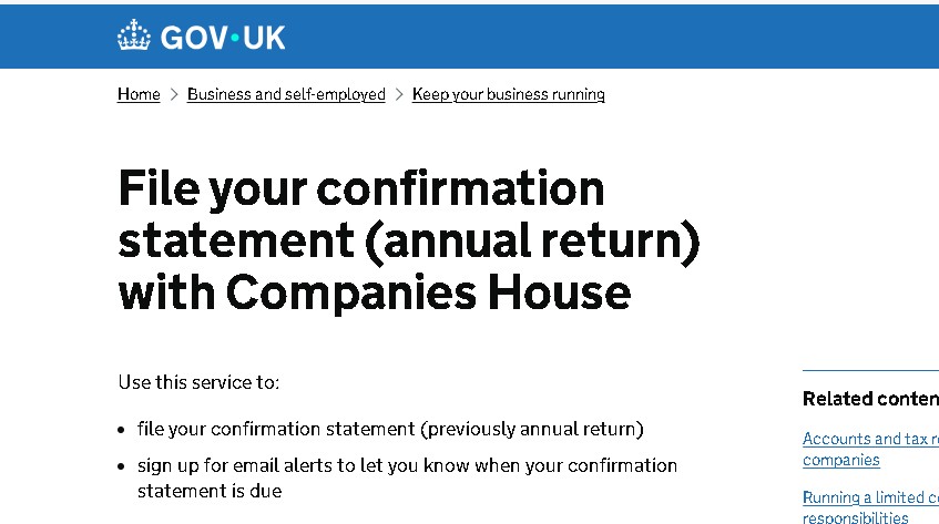 How to File a Confirmation Statement