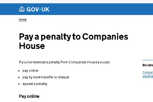 How to pay off Companies House late filing penalties