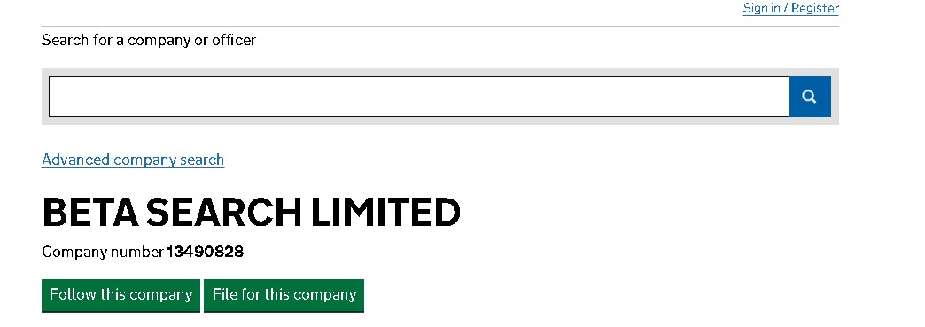 How to Perform a Companies House Beta Search