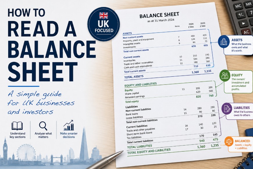 how to read a balance sheet