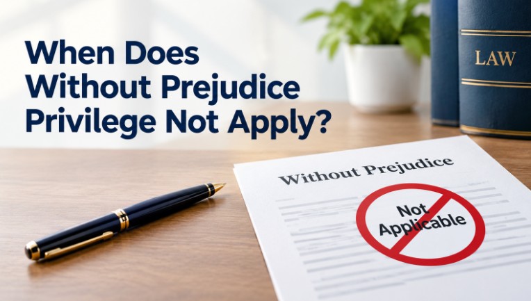 When Does Without Prejudice Privilege Not Apply