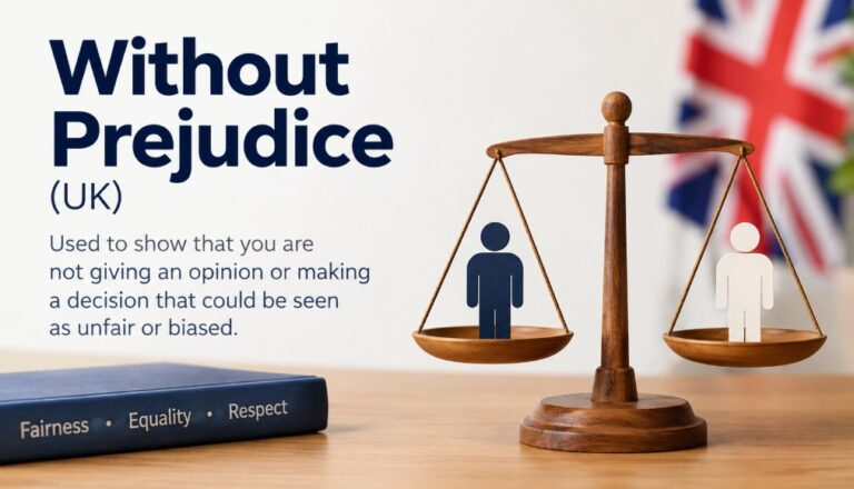 Without Prejudice Meaning